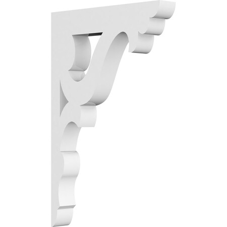 Ekena Millwork Cornelia Architectural Grade PVC Bracket, 5/8"W X 4"D X 6"H BKTP01X04X06CN